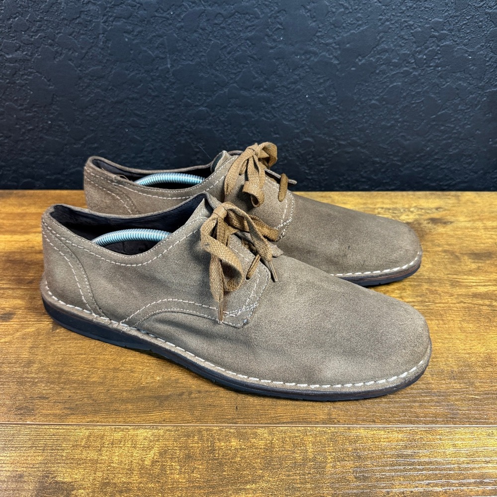 John Varvatos USA F1901N4B Brown Suede Lace Up Derby Shoes Mens 11M